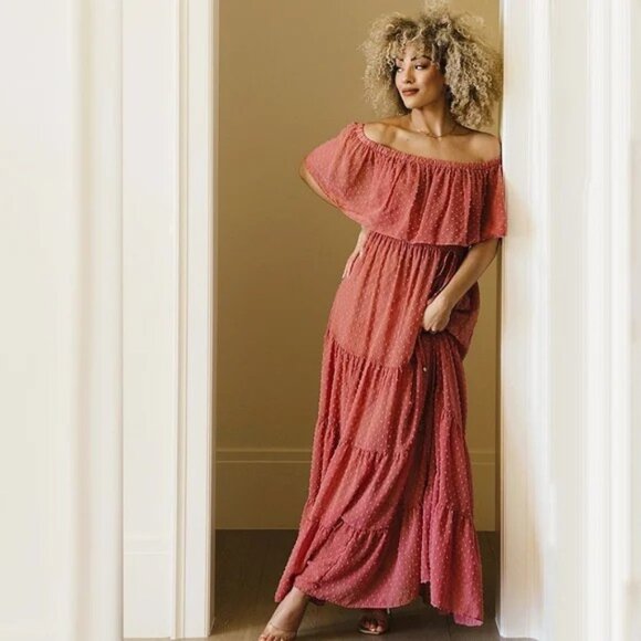 Baltic Born Swiss Dot Midi/Maxi Dress Size XXL - Picture 15 of 15